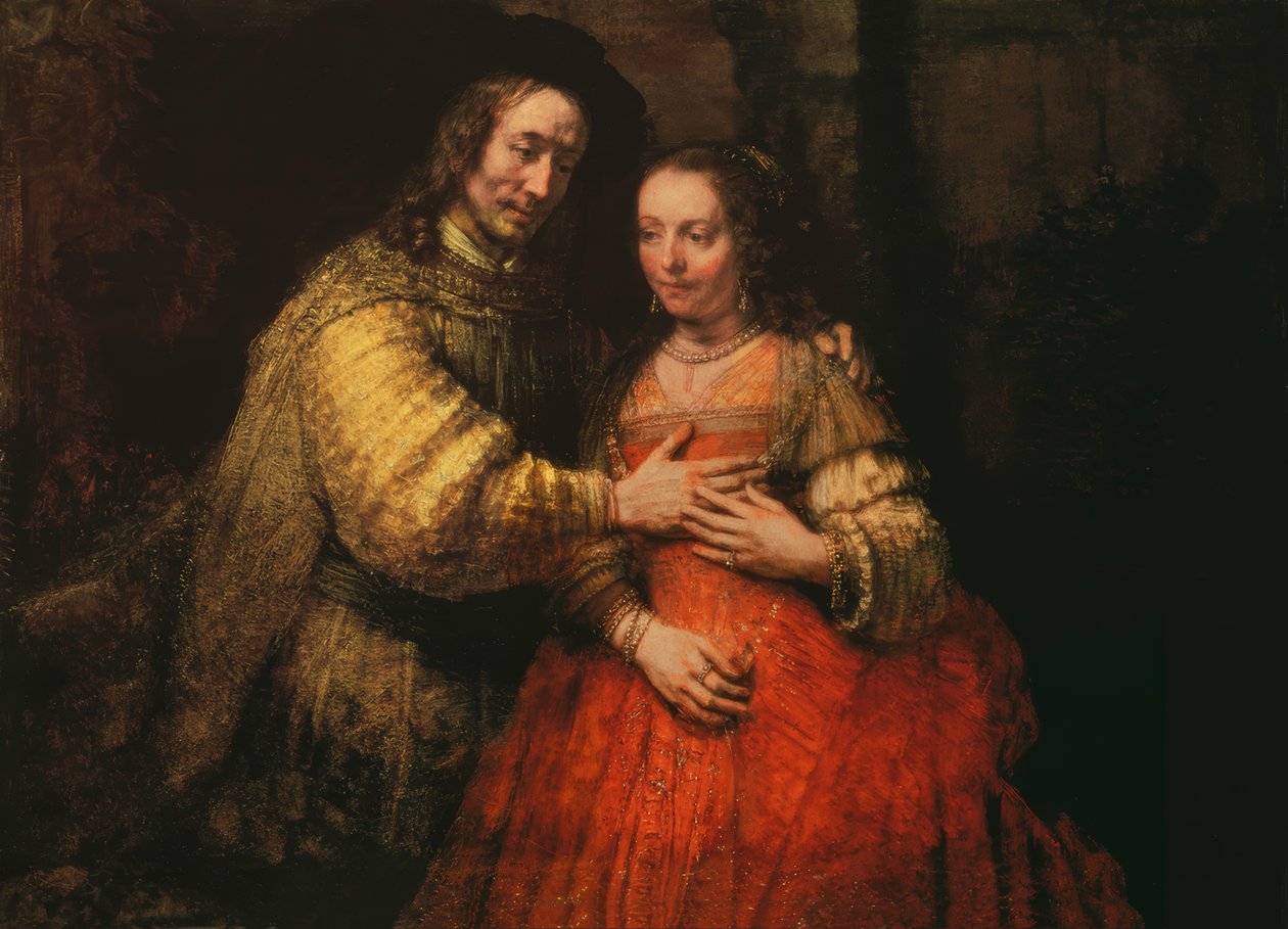 Isaak ja Rebekka tekijältä Rembrandt van Rijn