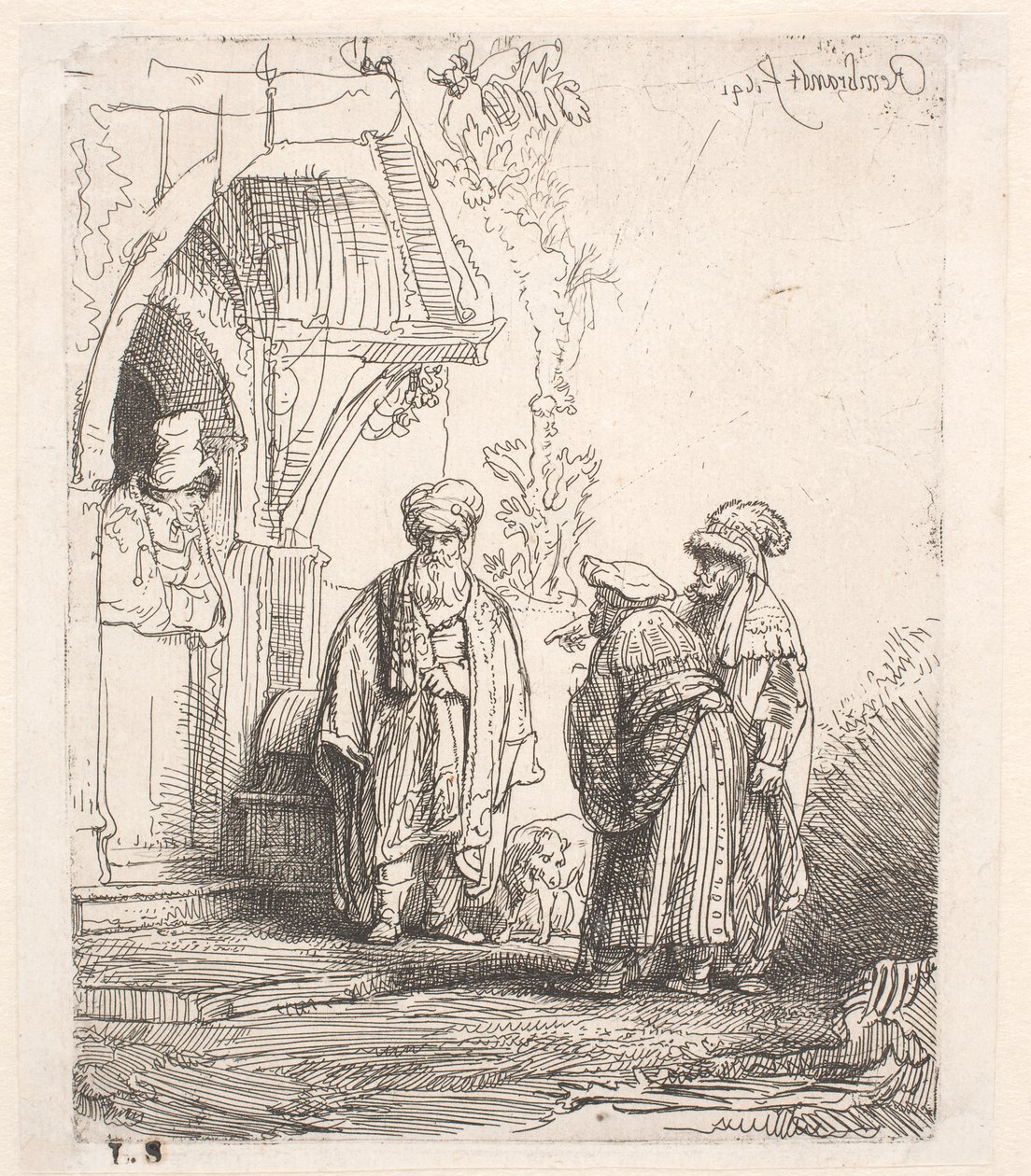 Jaakob ja Laban () tekijältä Rembrandt van Rijn