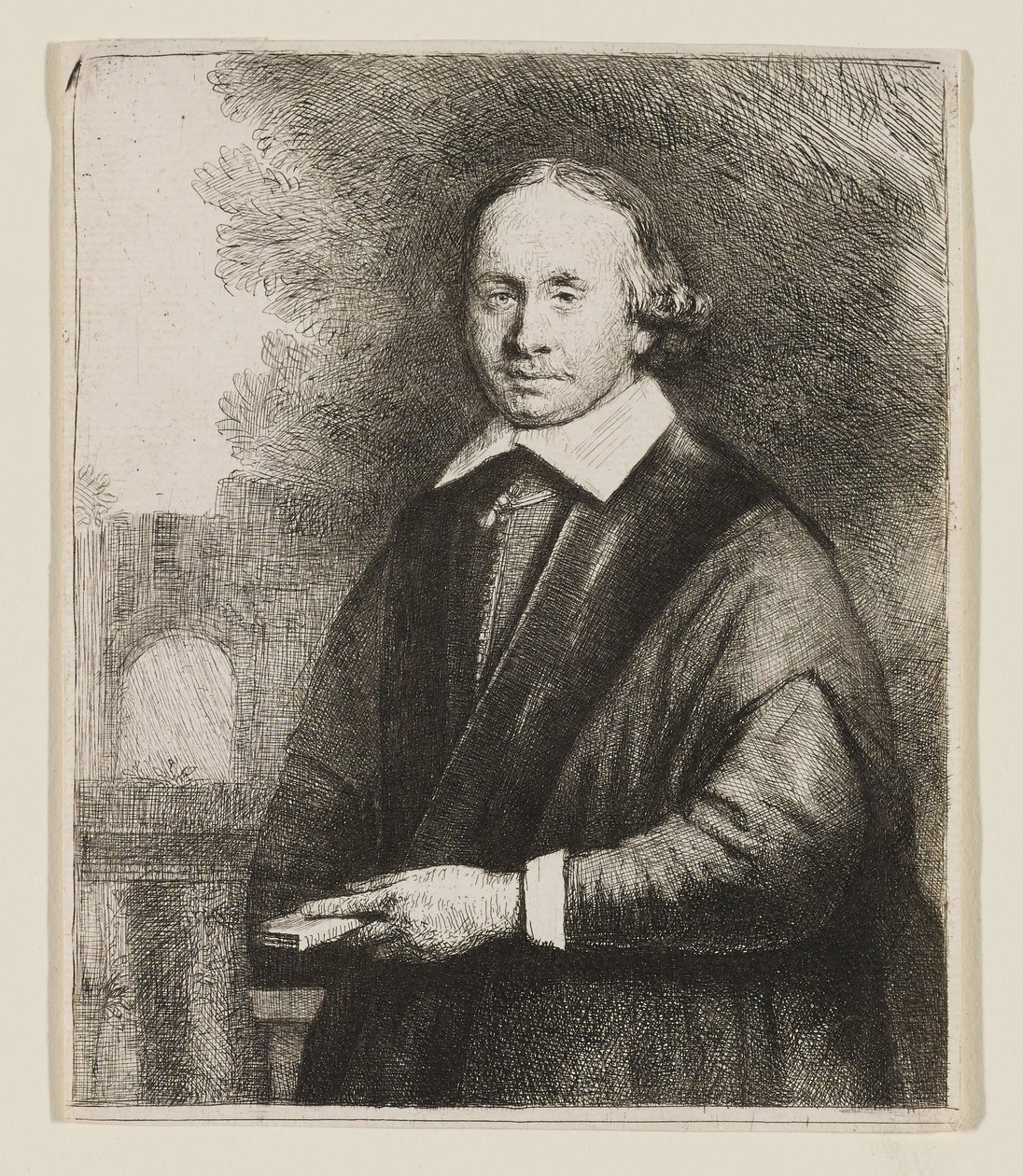 Jan Antonides Von Der Linden, lääketieteen professori tekijältä Rembrandt van Rijn