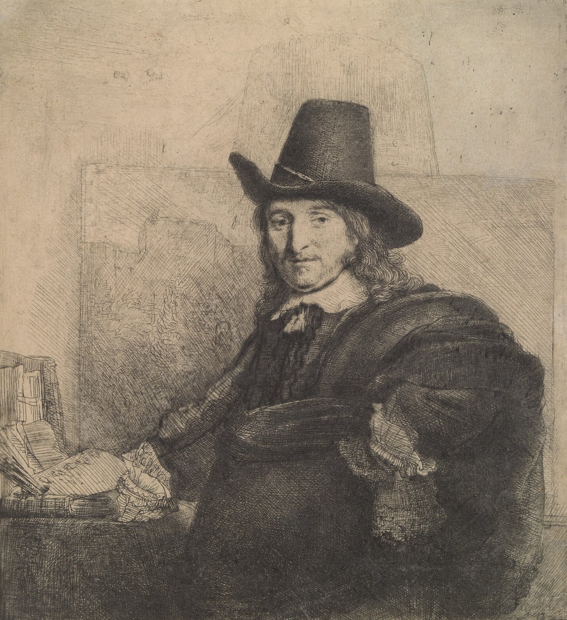Jan Asselijn, maalarirapu, noin 1647, noin 1647. tekijältä Rembrandt van Rijn