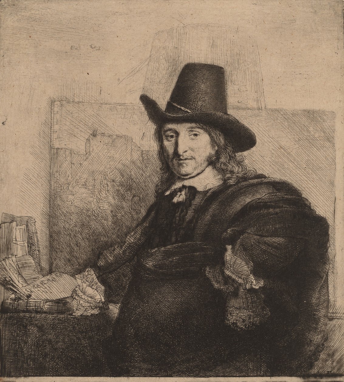 Jan Asselijn, c. 1647. tekijältä Rembrandt van Rijn