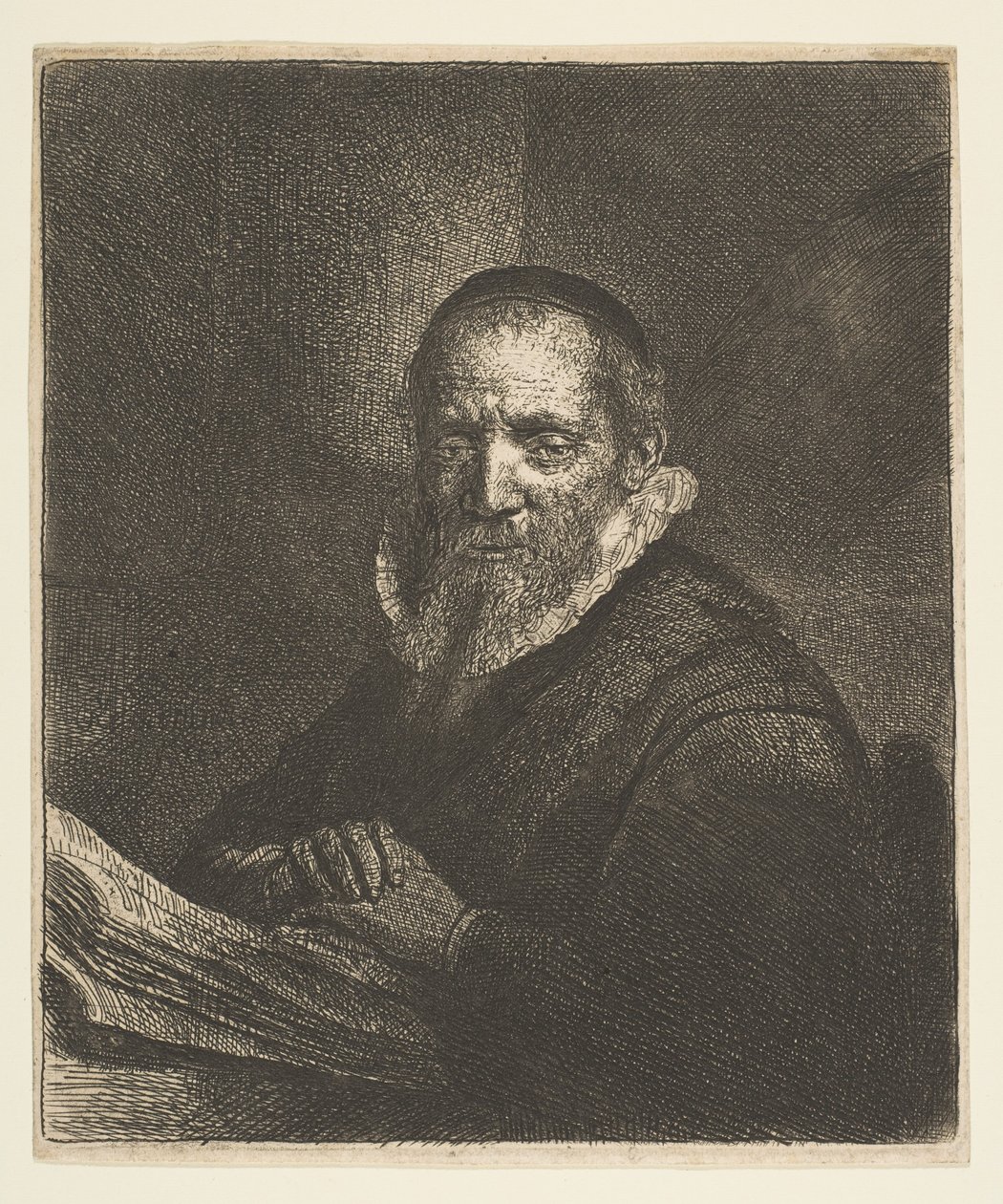 Jan Cornelius Sylvius, 1633 tekijältä Rembrandt van Rijn
