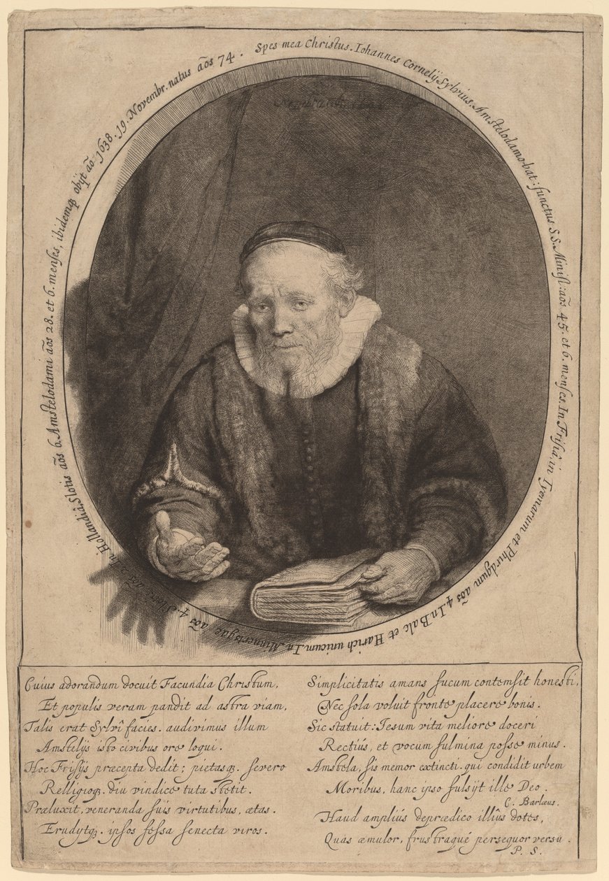 Jan Cornelisz. Sylvius tekijältä Rembrandt van Rijn