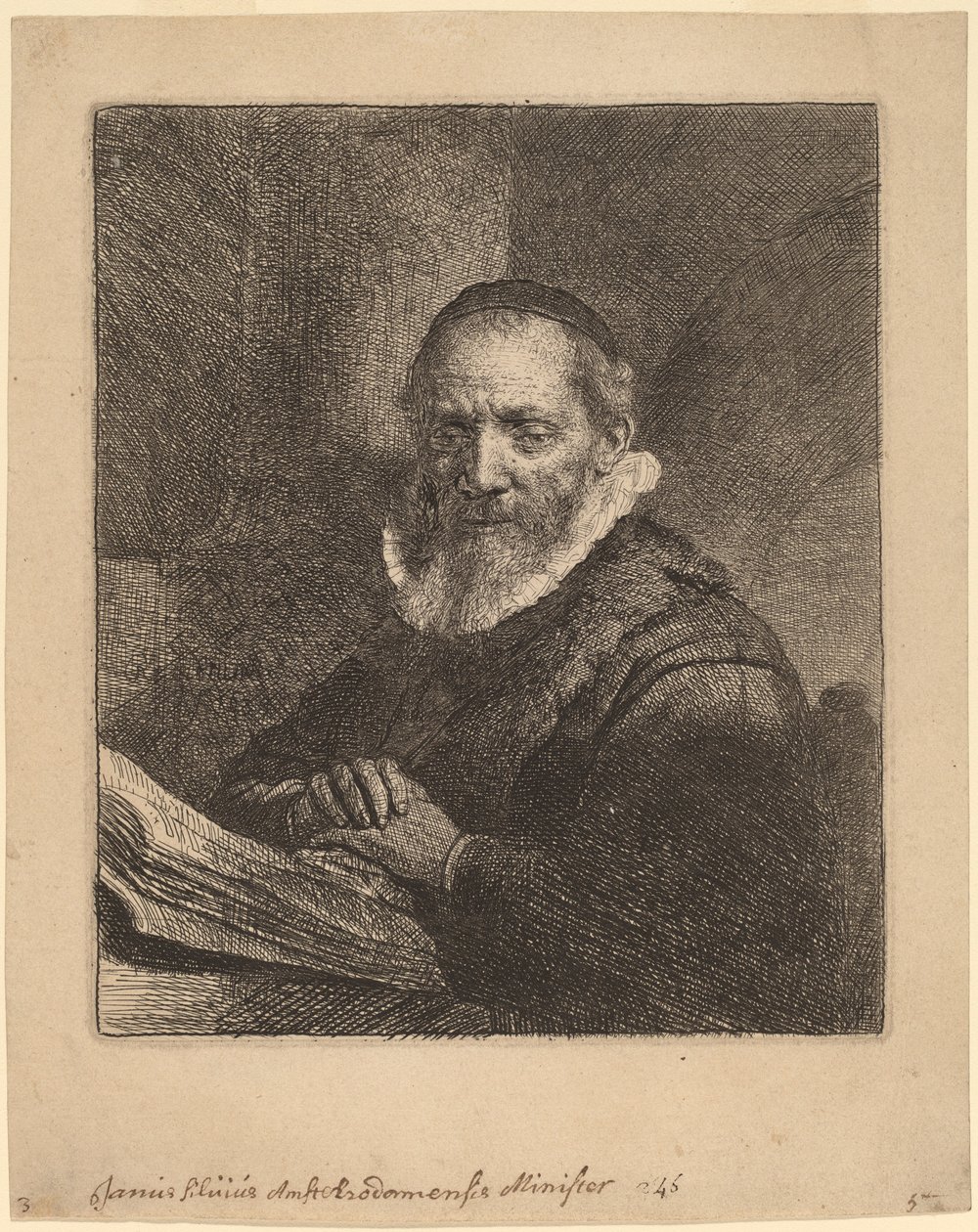 Jan Cornelisz. Sylvius tekijältä Rembrandt van Rijn
