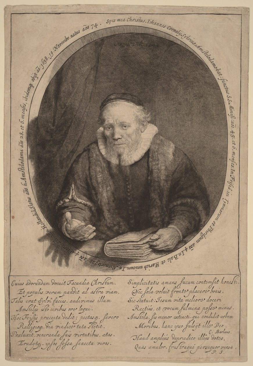 Jan Cornelisz Sylvius tekijältä Rembrandt van Rijn