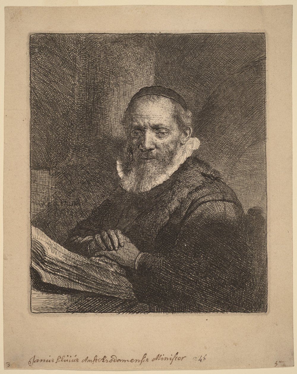 Jan Cornelisz Sylvius tekijältä Rembrandt van Rijn