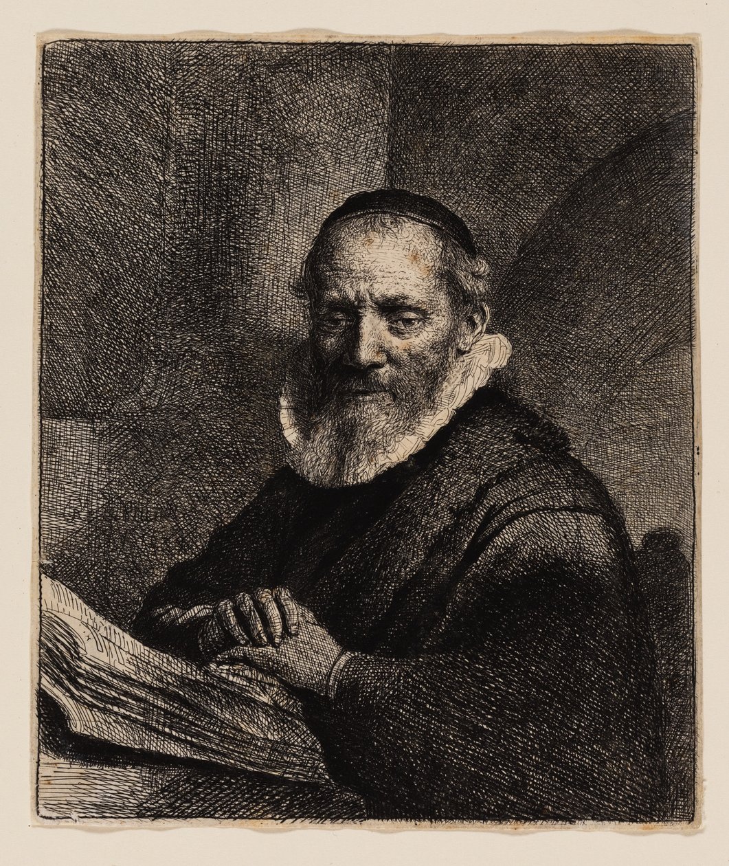 Jan Cornelius Sylvius tekijältä Rembrandt van Rijn