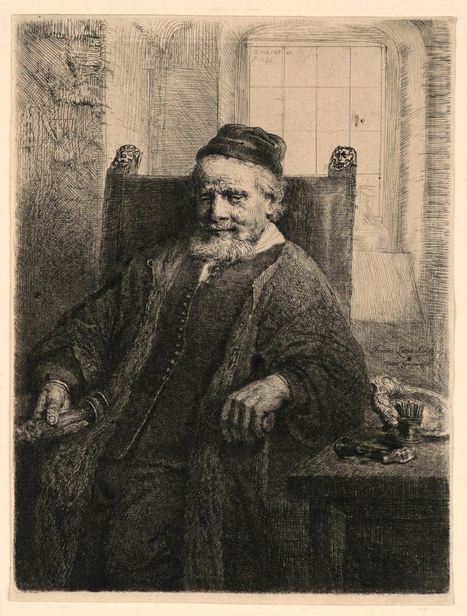 Jan Lutma, kultaseppä tekijältä Rembrandt van Rijn