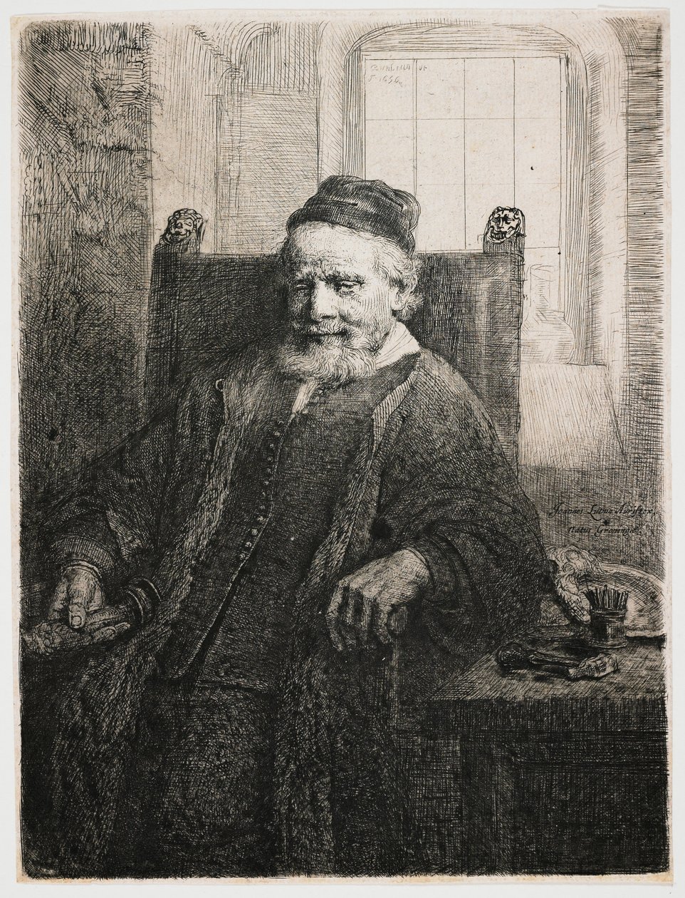 Jan Lutma, kultaseppä tekijältä Rembrandt van Rijn
