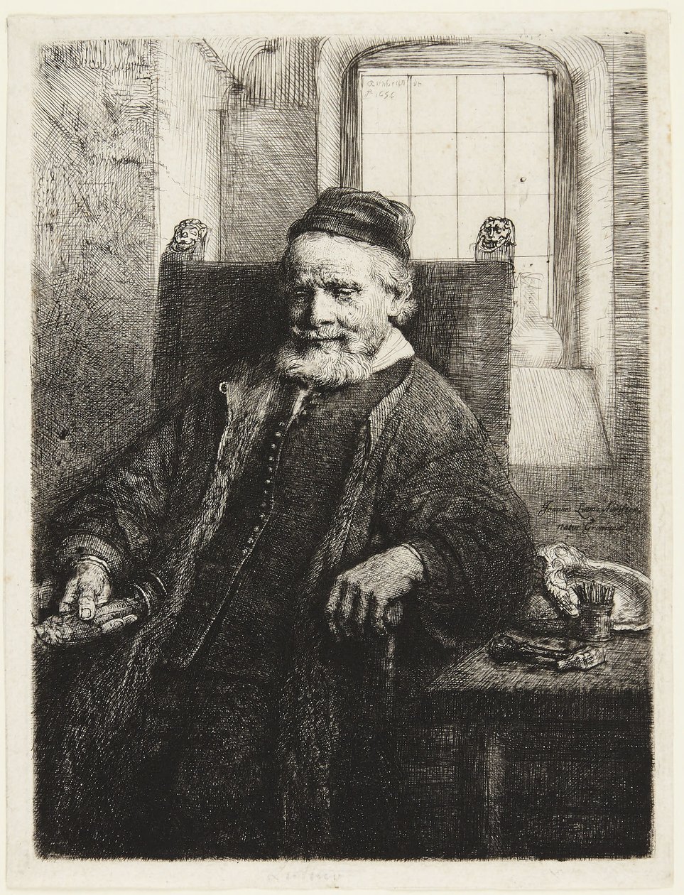 Jan Lutma, kultaseppä tekijältä Rembrandt van Rijn