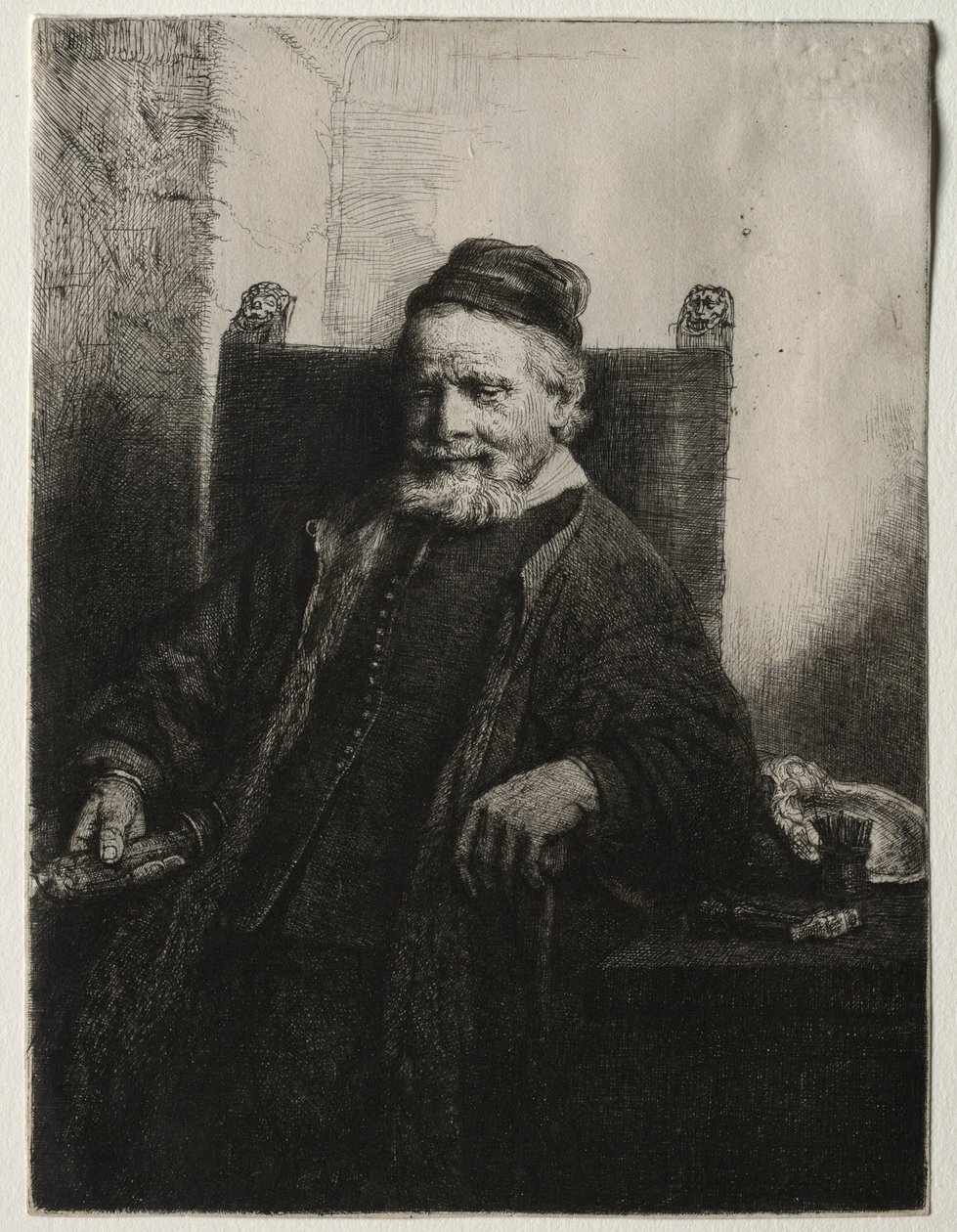 John Lutma, Goldsmith, 1656. tekijältä Rembrandt van Rijn