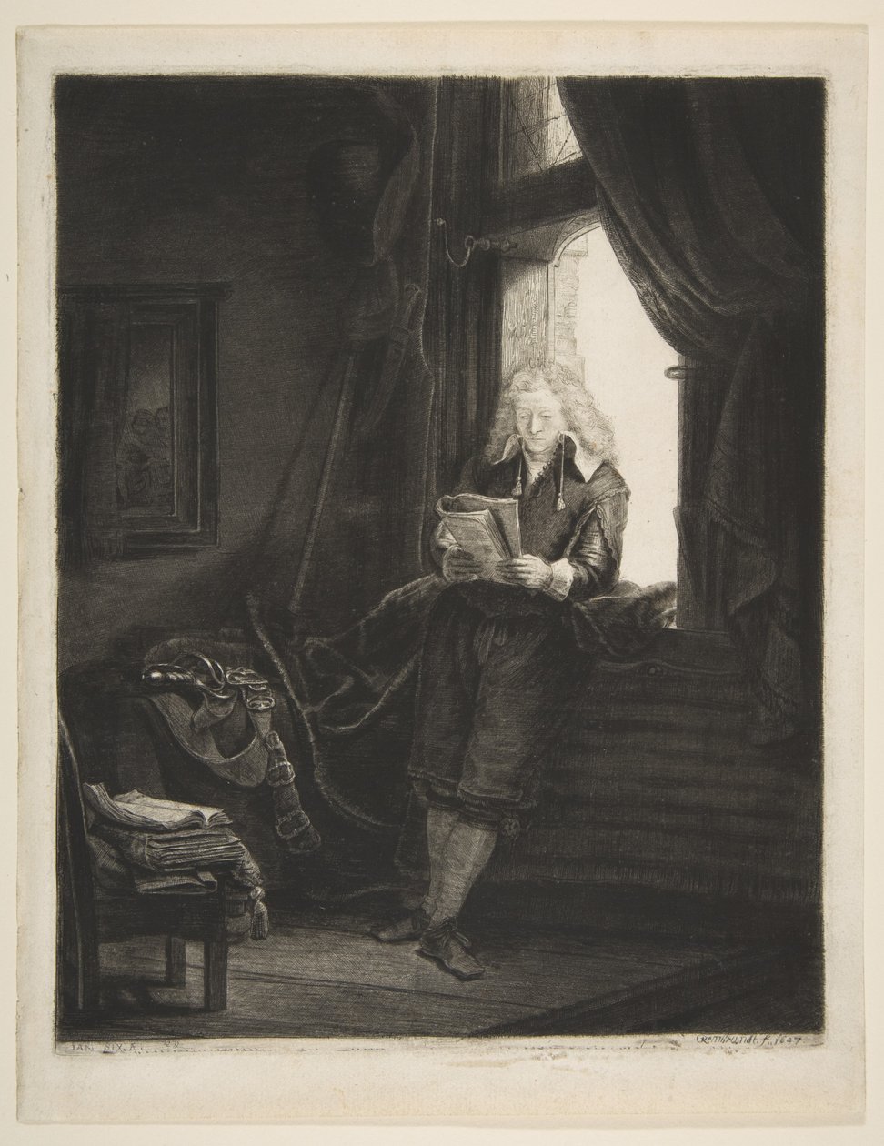 Tammikuu kuusi, 1647. tekijältä Rembrandt van Rijn