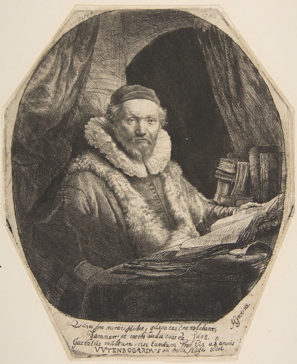 Jan Uytenbogaert. tekijältä Rembrandt van Rijn