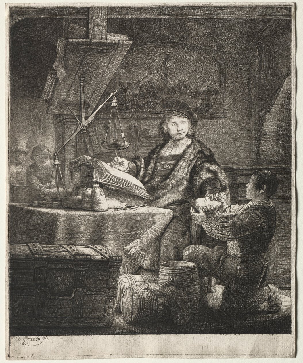 Jan Uytenbogaert, 1639. tekijältä Rembrandt van Rijn