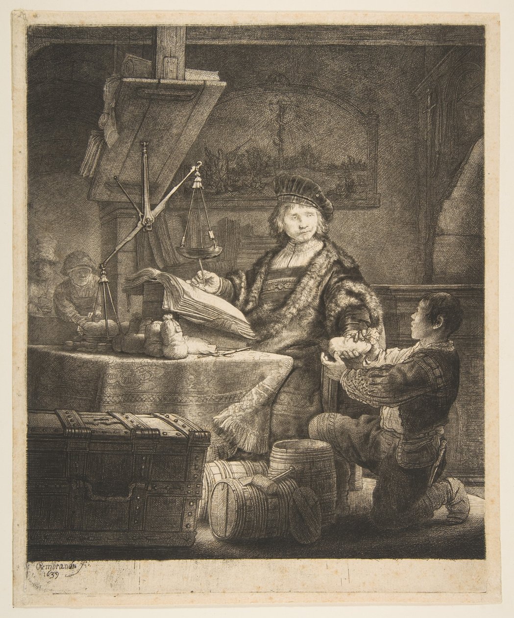 Jan Uytenbogaert Kultavaaka, 1639. tekijältä Rembrandt van Rijn