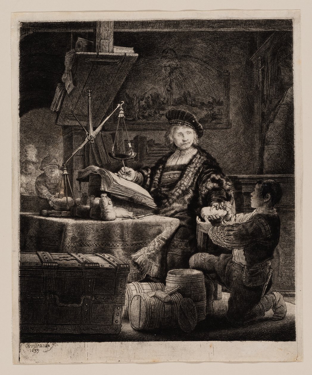 Jan Uytenbogaert, "Kultavaaka" tekijältä Rembrandt van Rijn