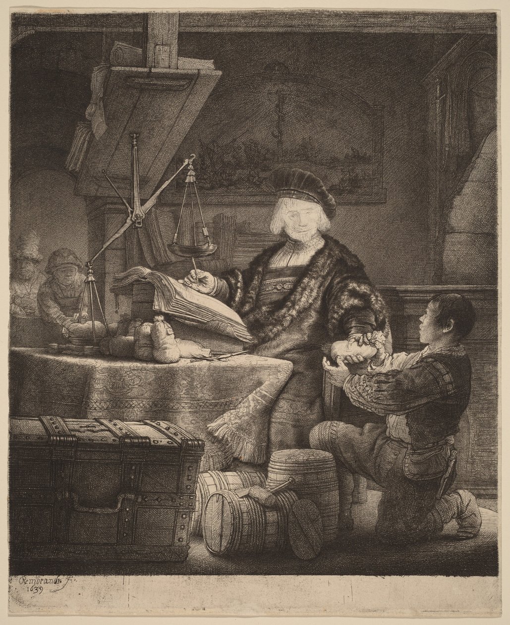 Jan Uytenbogaert, ”Kultapunnittaja” tekijältä Rembrandt van Rijn