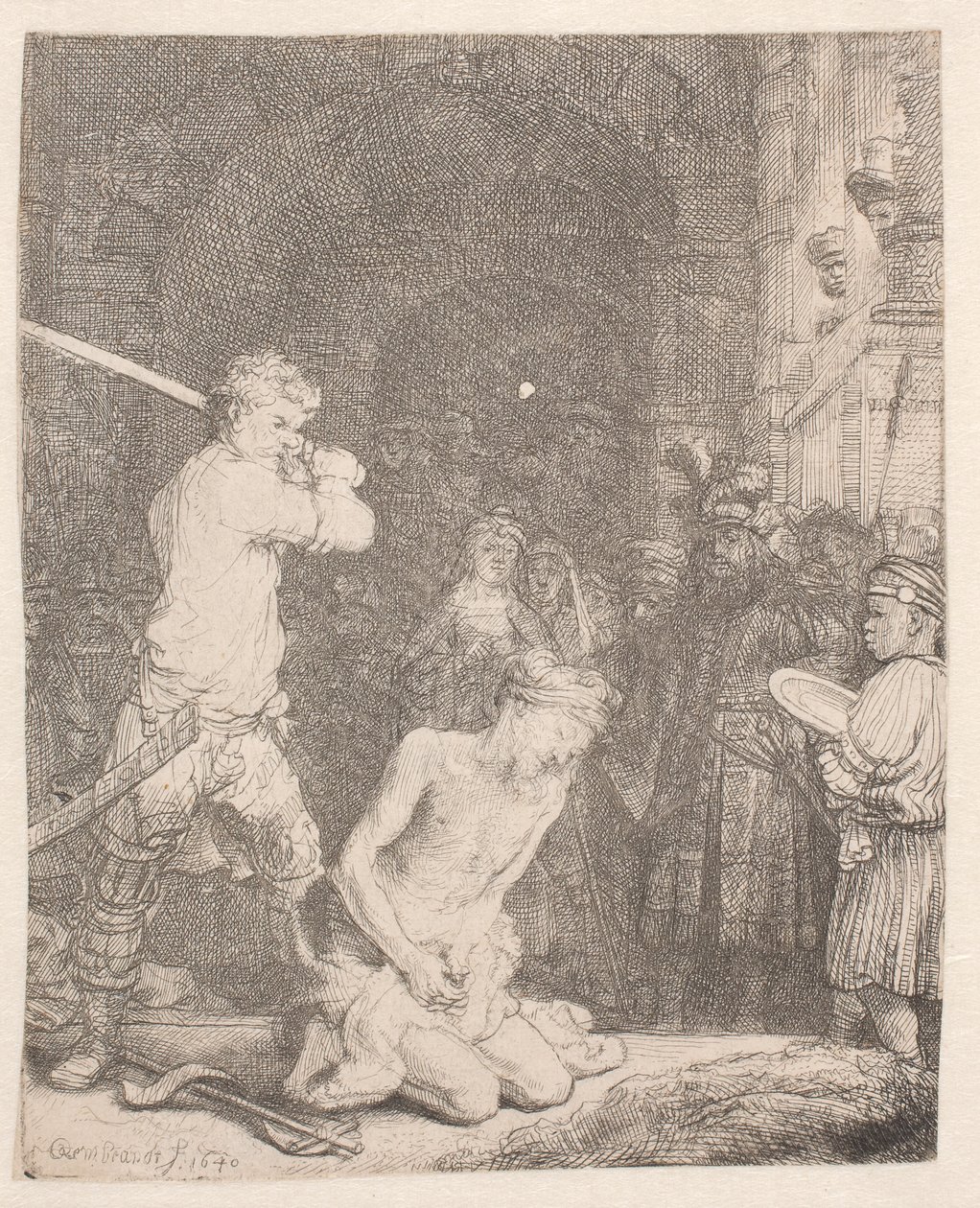 Johannes Kastaja mestasi päänsä tekijältä Rembrandt van Rijn