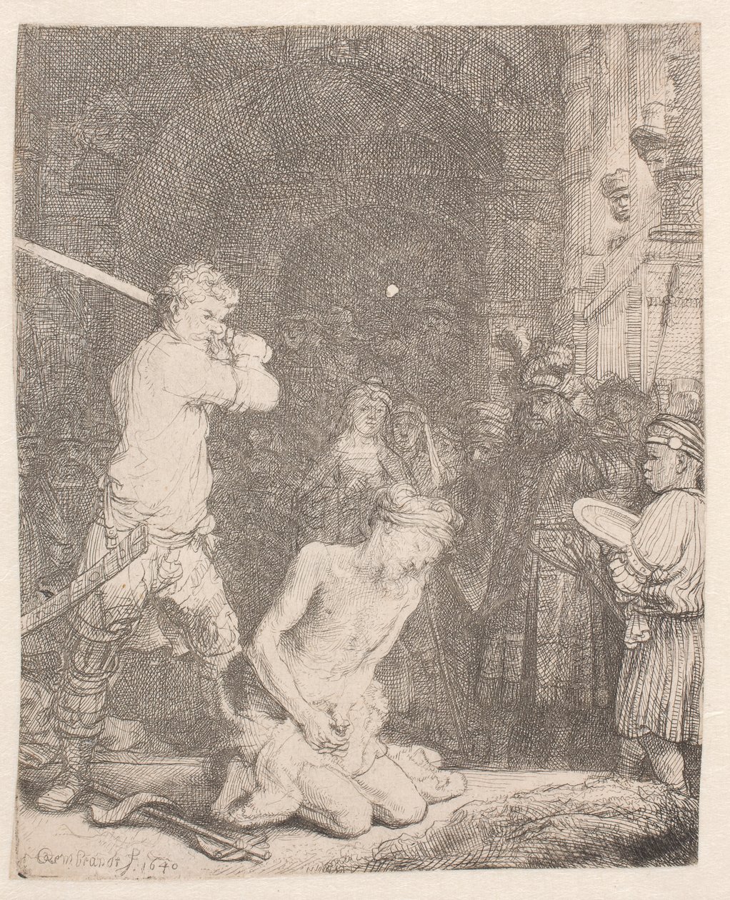 Johannes Kastaja mestasi päänsä tekijältä Rembrandt van Rijn
