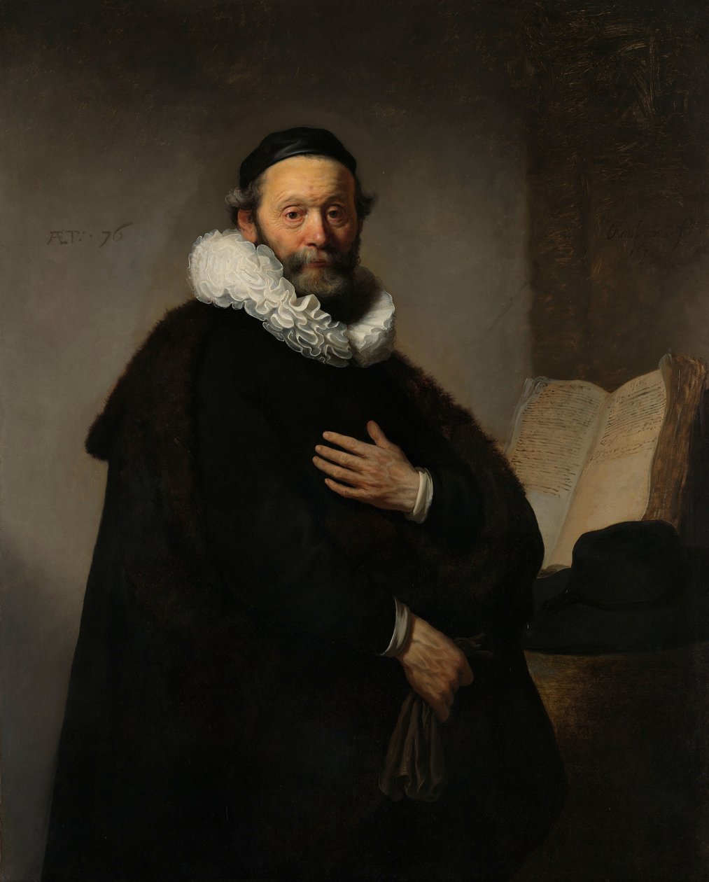 Johannes Wtenbogaert Johannes Wtenbogaertin muotokuva tekijältä Rembrandt van Rijn