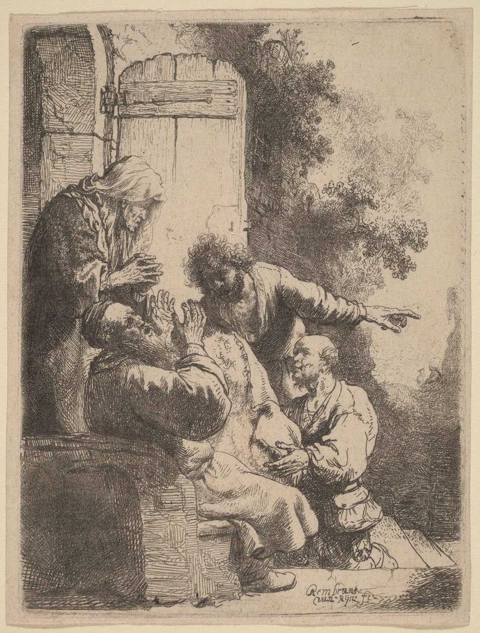 Joosefin takki tuotiin Jaakobille tekijältä Rembrandt van Rijn