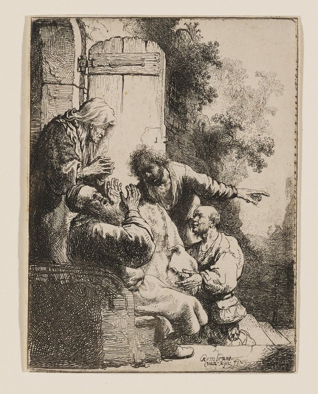 Joosefin takki tuotiin Jaakobille tekijältä Rembrandt van Rijn