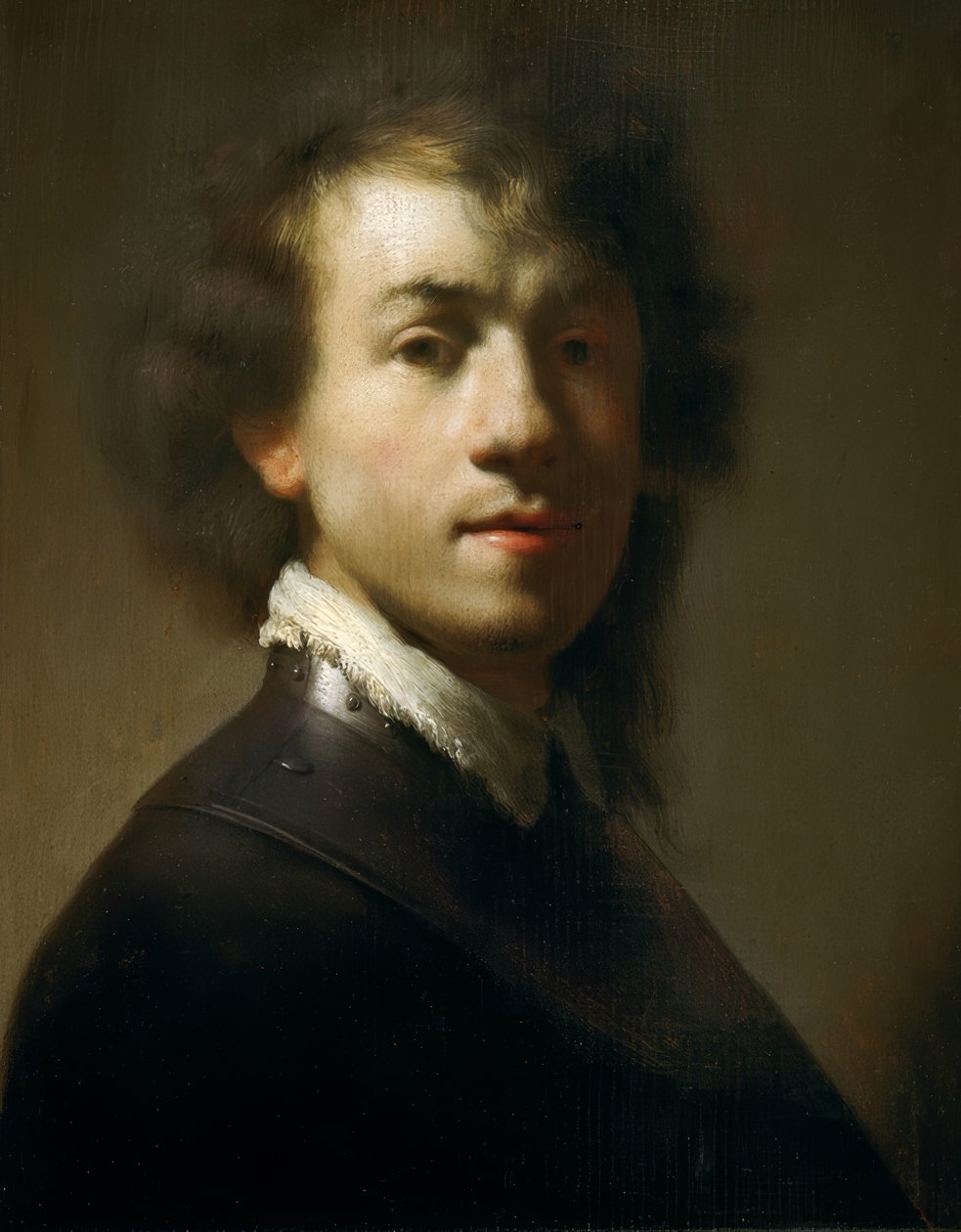 Nuorekas omakuva soturina tekijältä Rembrandt van Rijn