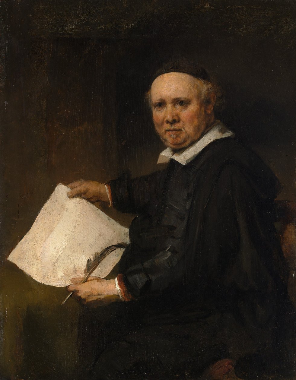 Lieven Willemsz van Coppenol syntynyt noin 1599, kuollut vuonna 1671 tai myöhemmin. tekijältä Rembrandt van Rijn