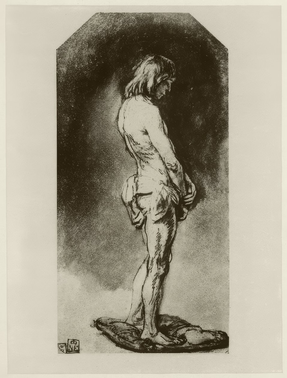 Männlicher Akt tekijältä Rembrandt van Rijn