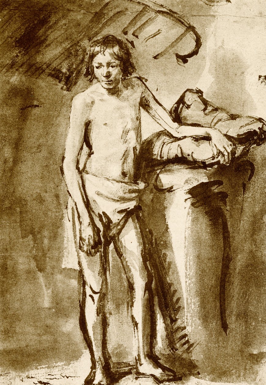 Alaston piirustus nuorelle tekijältä Rembrandt van Rijn