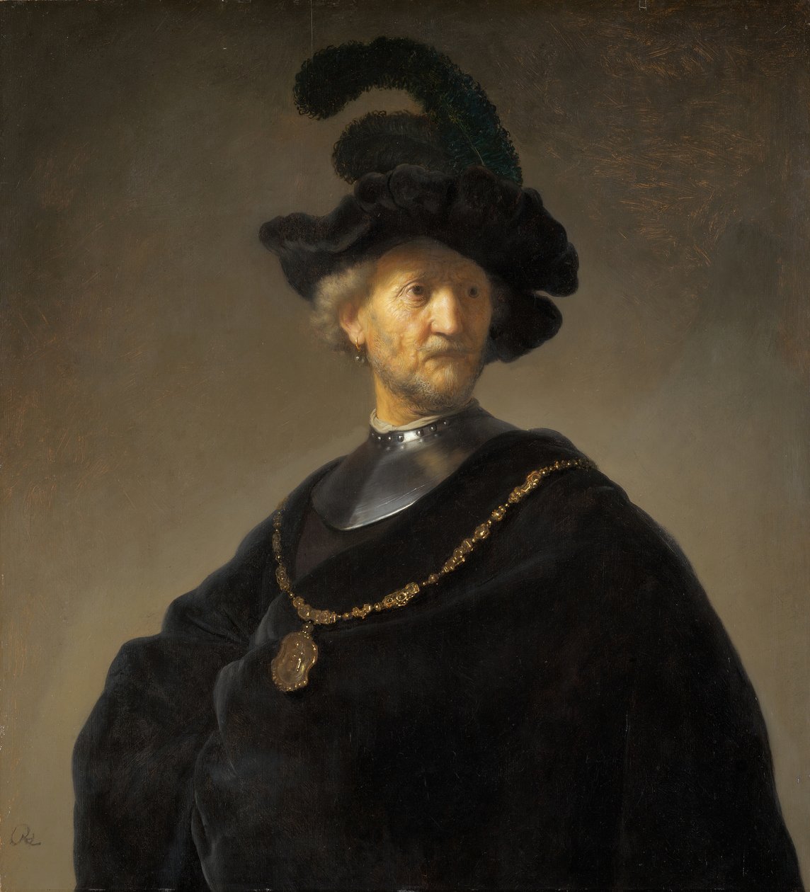 Vanha mies kultaketjulla, 1631. tekijältä Rembrandt van Rijn