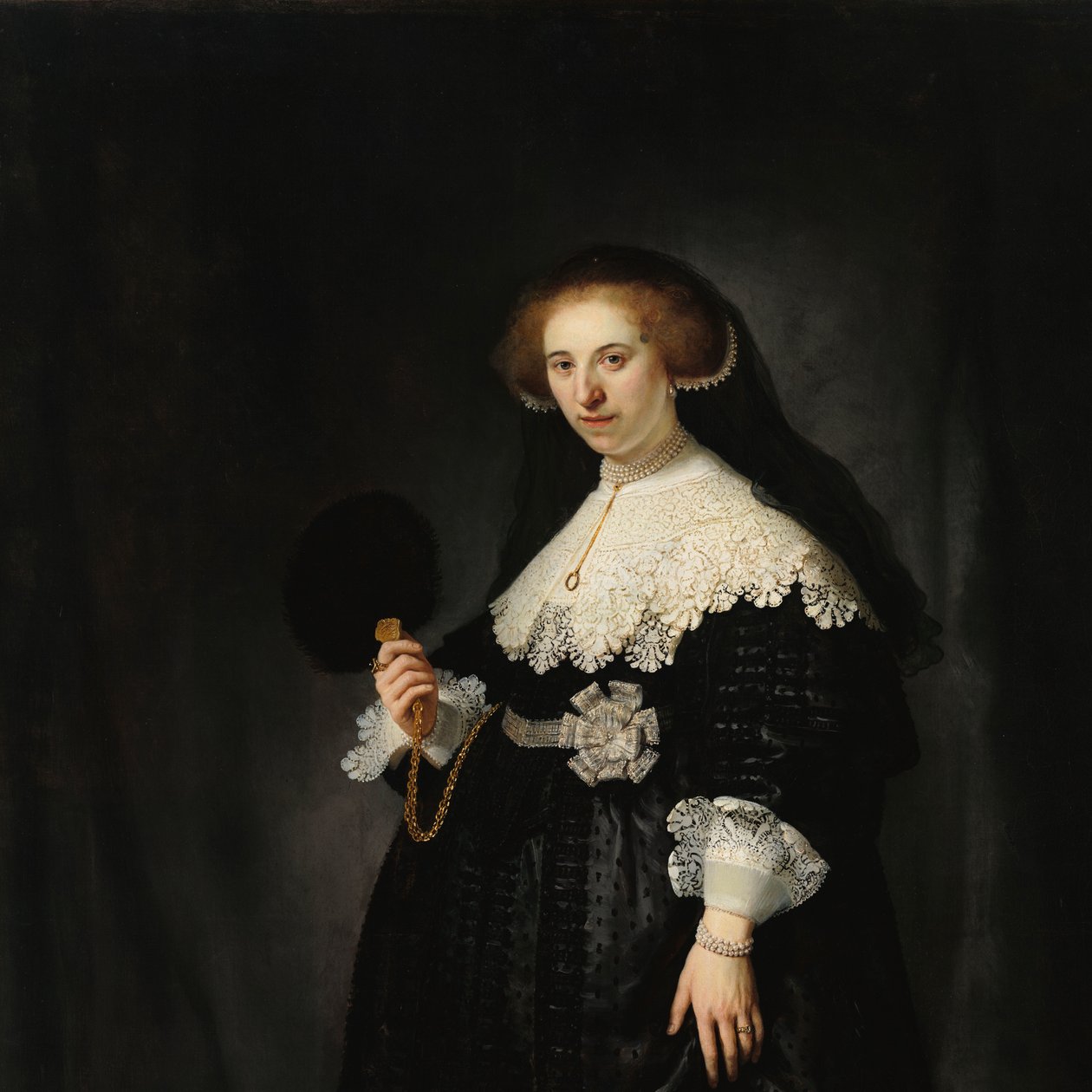 Oopjen Coppit Portrait of Oopjen Coppit tekijältä Rembrandt van Rijn
