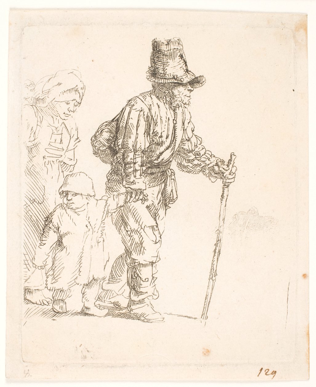 Maalaisperhe vaelluksella tekijältä Rembrandt van Rijn