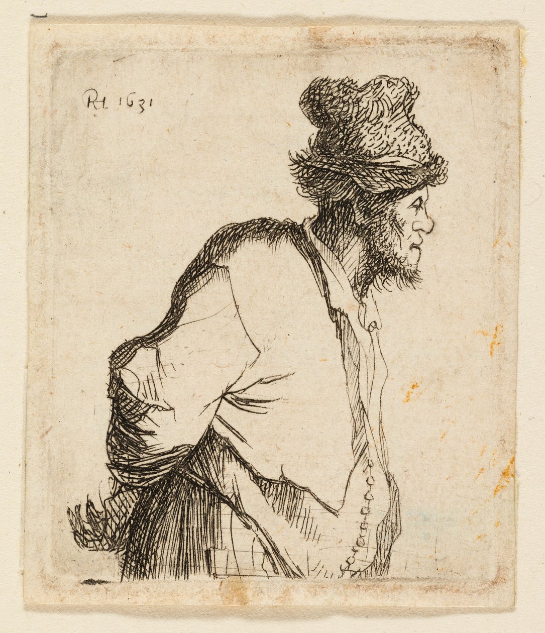 Talonpoika Kädet Selän takana tekijältä Rembrandt van Rijn