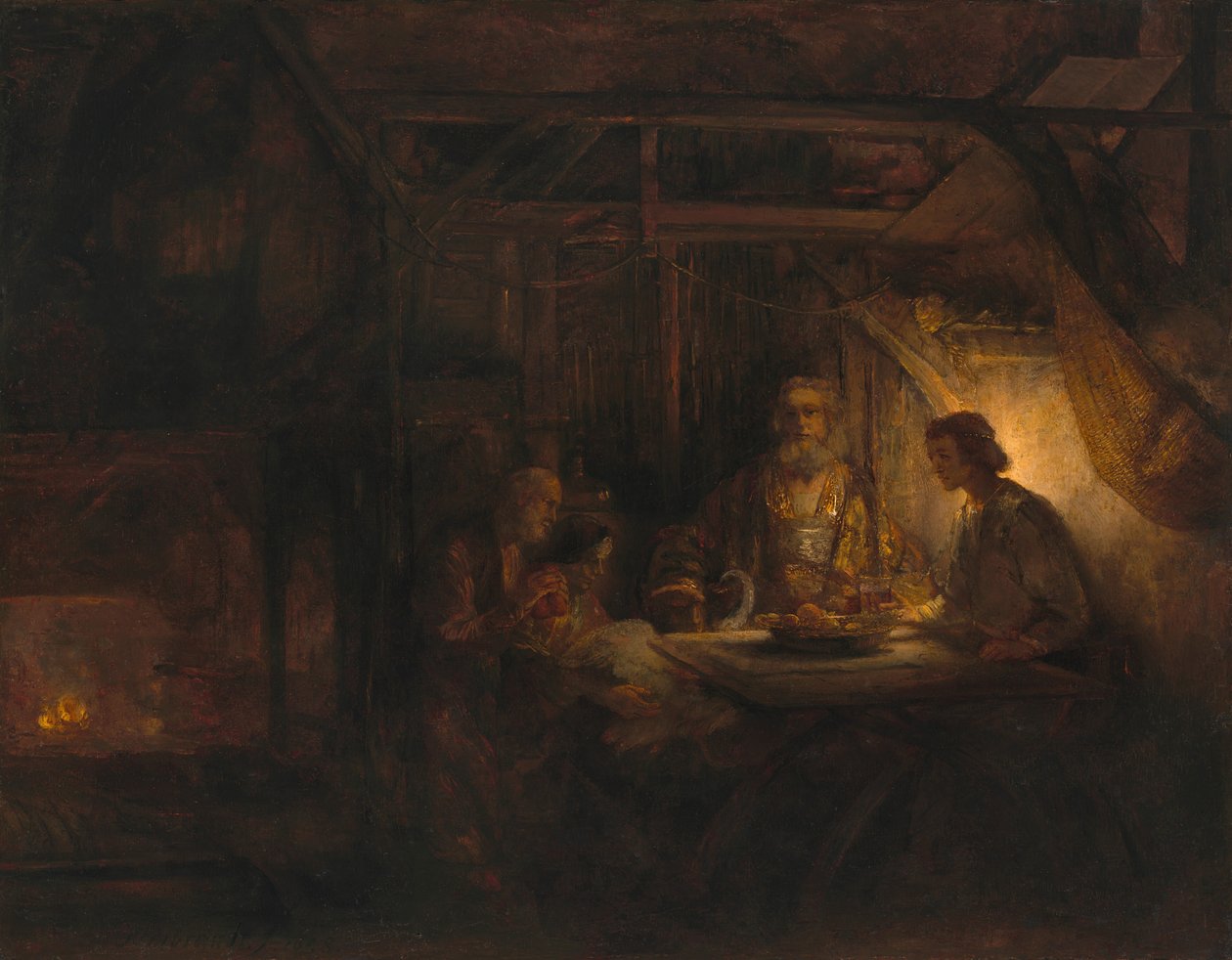 Philemon ja Baucis, 1658. tekijältä Rembrandt van Rijn