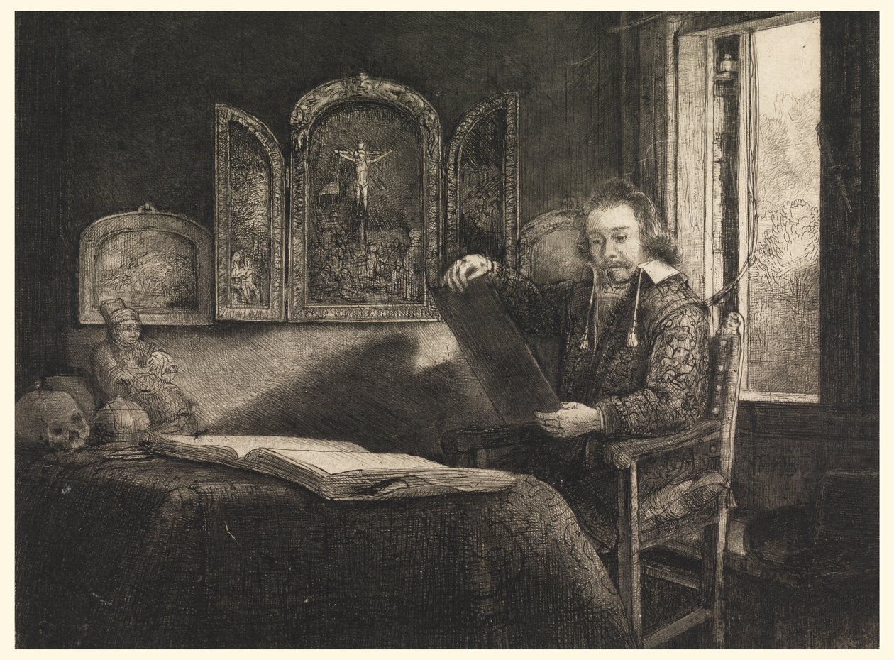 Abraham Frenchin muotokuva tekijältä Rembrandt van Rijn