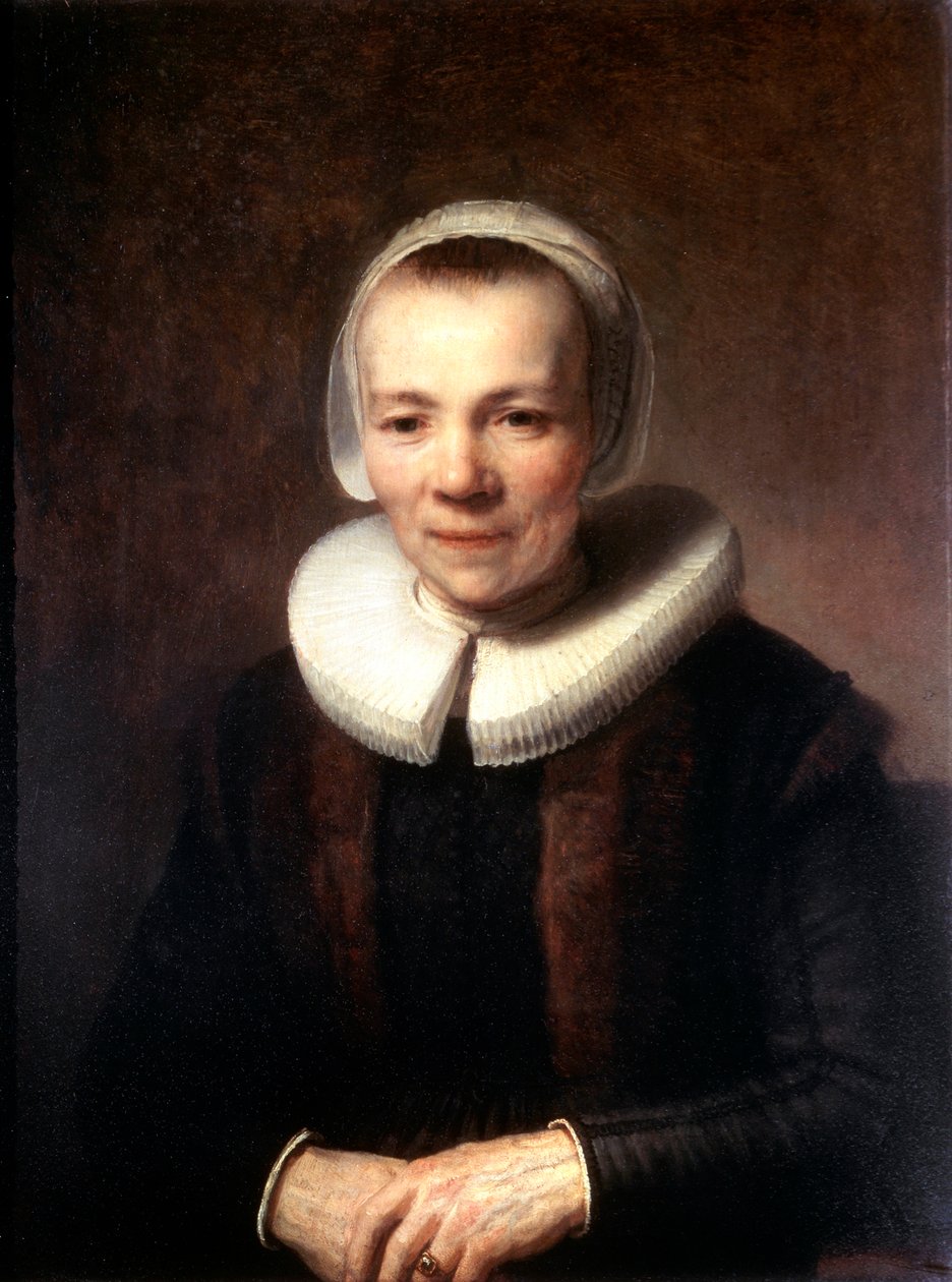 Baartje Martens-Doomerin muotokuva, 1640 tekijältä Rembrandt van Rijn