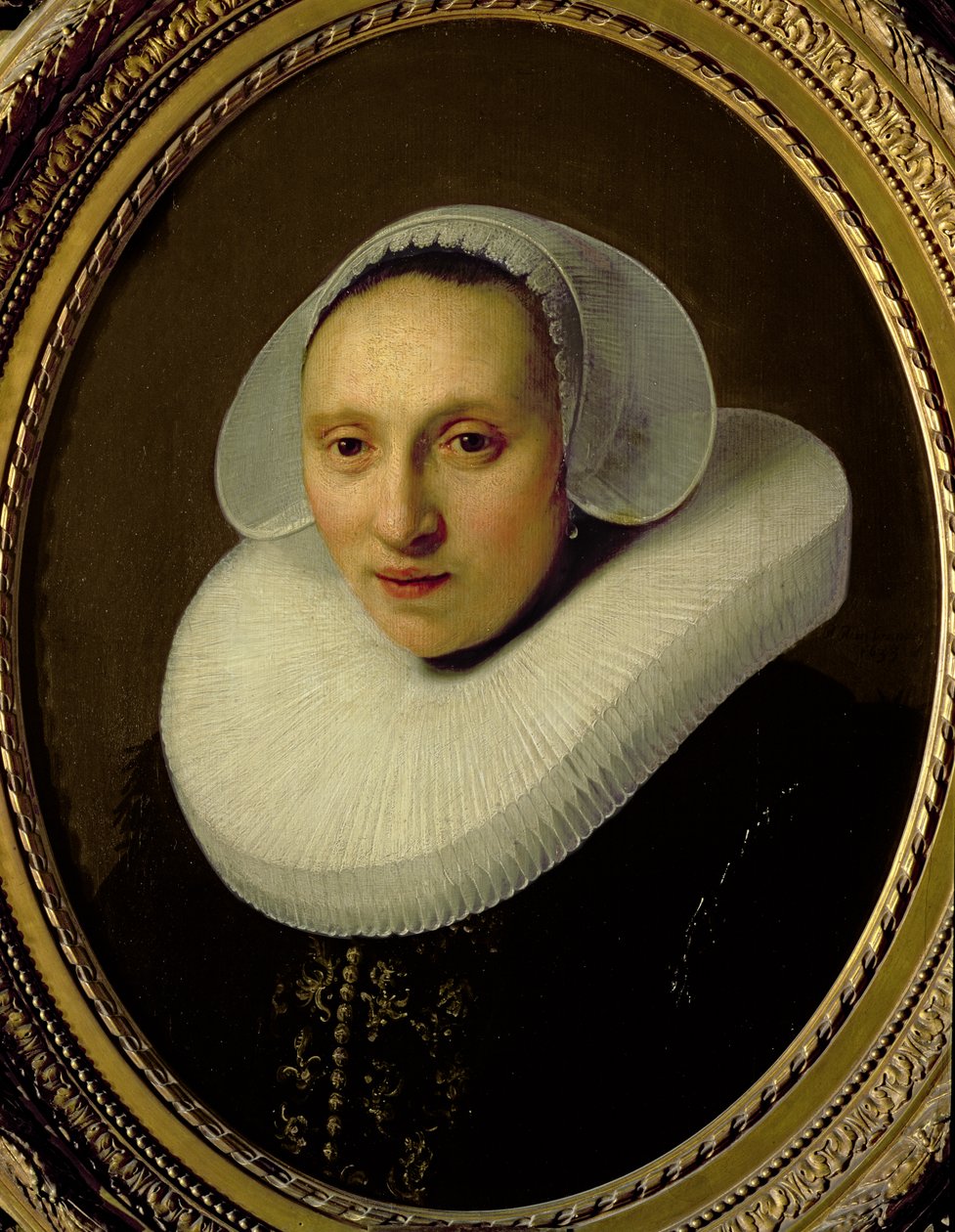 Albert Cuyperin vaimon Cornelia Pronckin muotokuva 33-vuotiaana, 1633 tekijältä Rembrandt van Rijn