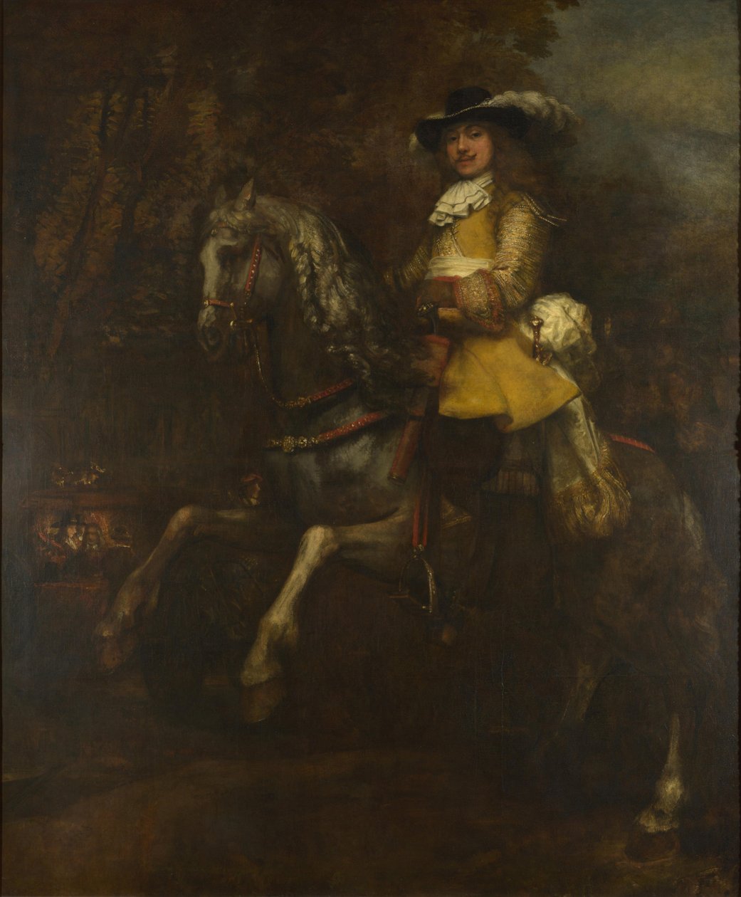 Frederick Rihelin muotokuva hevosen selässä, noin 1663 tekijältä Rembrandt van Rijn