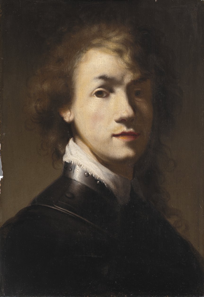 Muotokuva Rembrandtista Gorgetin kanssa tekijältä Rembrandt van Rijn