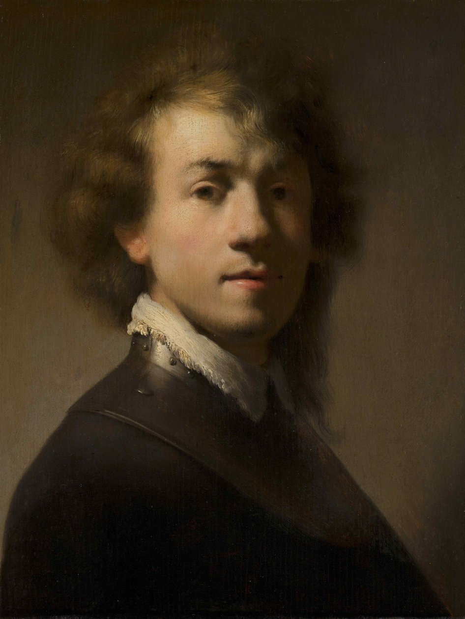 Muotokuva Rembrandtista rotkon kanssa, c. 1629. tekijältä Rembrandt van Rijn