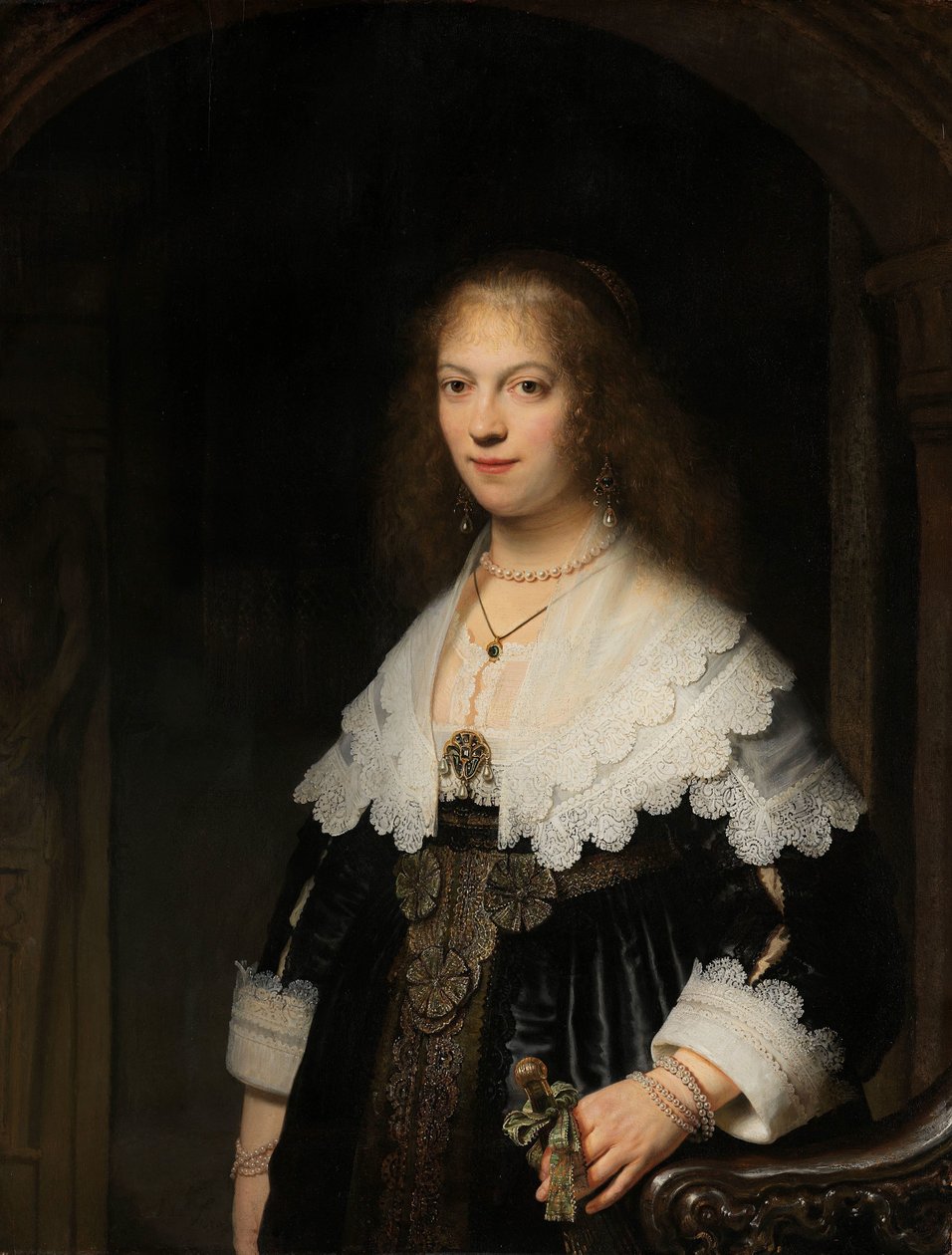 Naisen muotokuva, mahdollisesti Maria Trip Naisen muotokuva, mahdollisesti Maria Trip tekijältä Rembrandt van Rijn