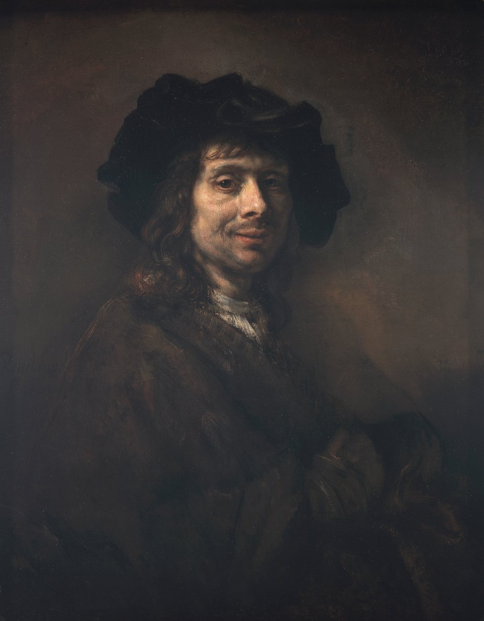 Nuoren miehen muotokuva (mahdollisesti taiteilija) tekijältä Rembrandt van Rijn