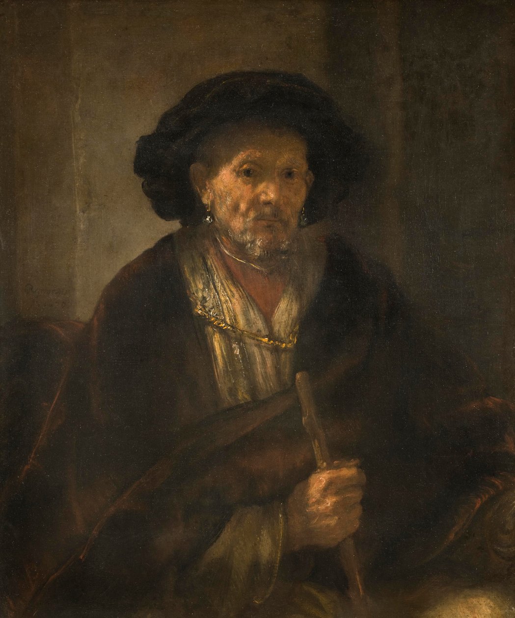 Vanhan miehen muotokuva, 1655 tekijältä Rembrandt van Rijn