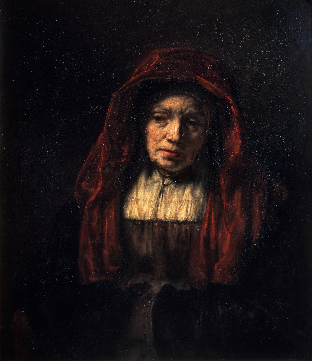 Vanhan naisen muotokuva, 1654. tekijältä Rembrandt van Rijn