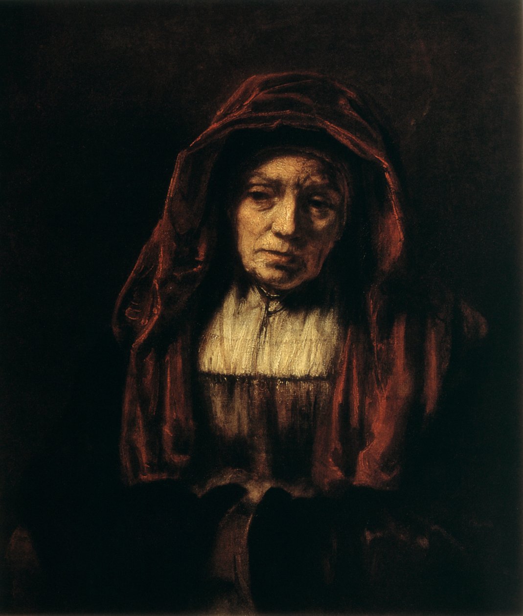 Vanhan naisen muotokuva, 1654 tekijältä Rembrandt van Rijn