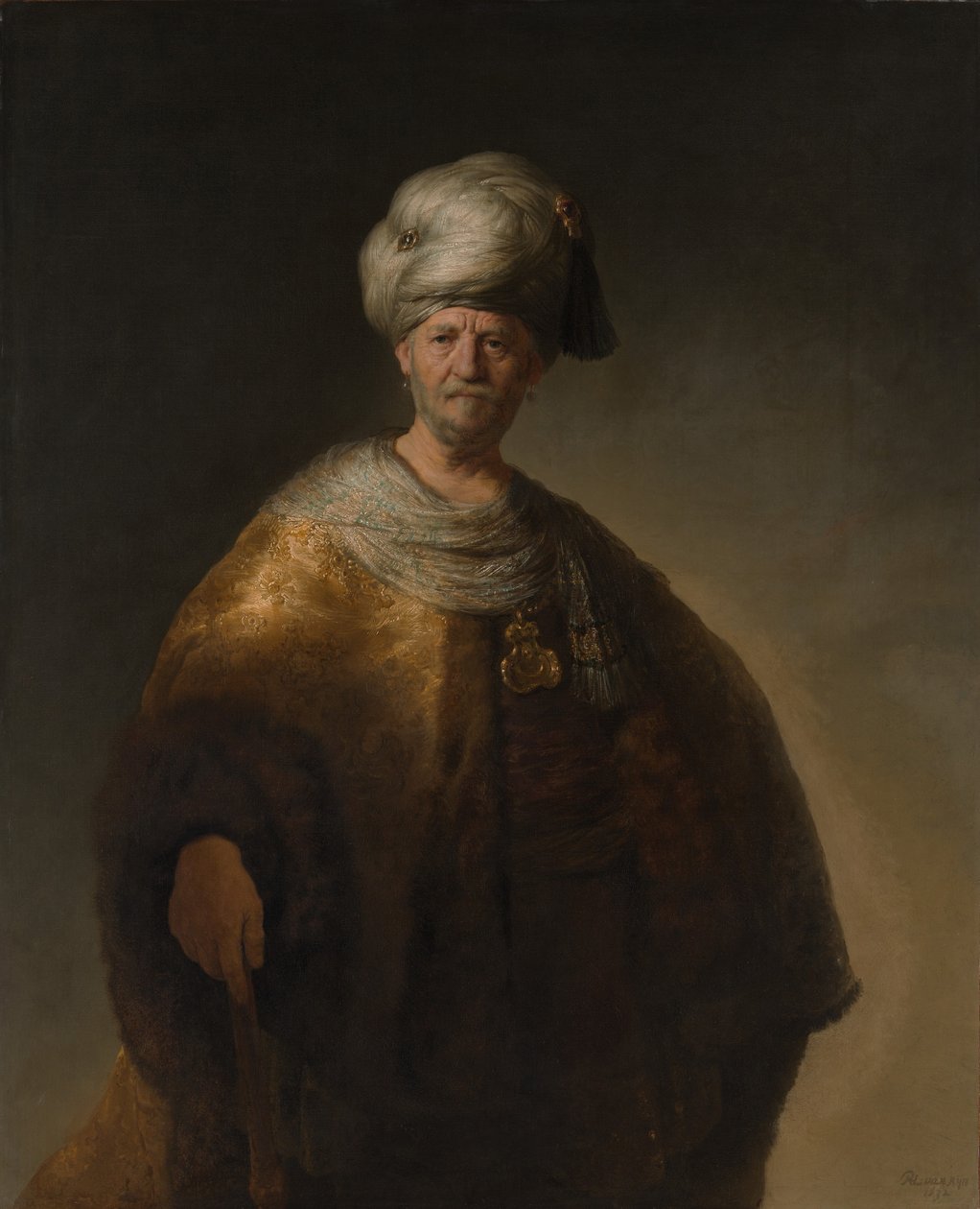 Itämaisen miehen muotokuva, Jalo slaavi, 1632 tekijältä Rembrandt van Rijn