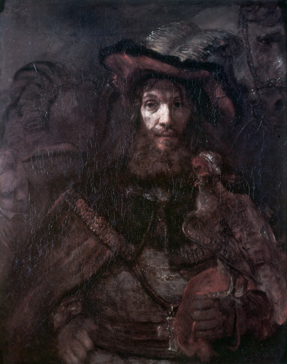 Ratsastaja haukalla tekijältä Rembrandt van Rijn