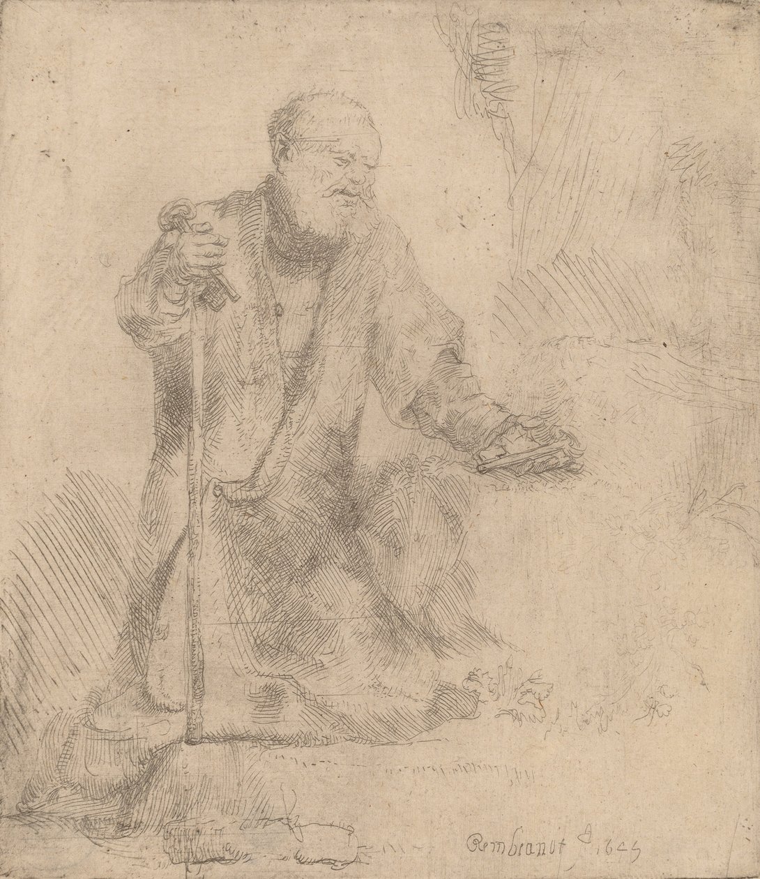 Pyhä Pietari katumuksessa, 1645. tekijältä Rembrandt van Rijn