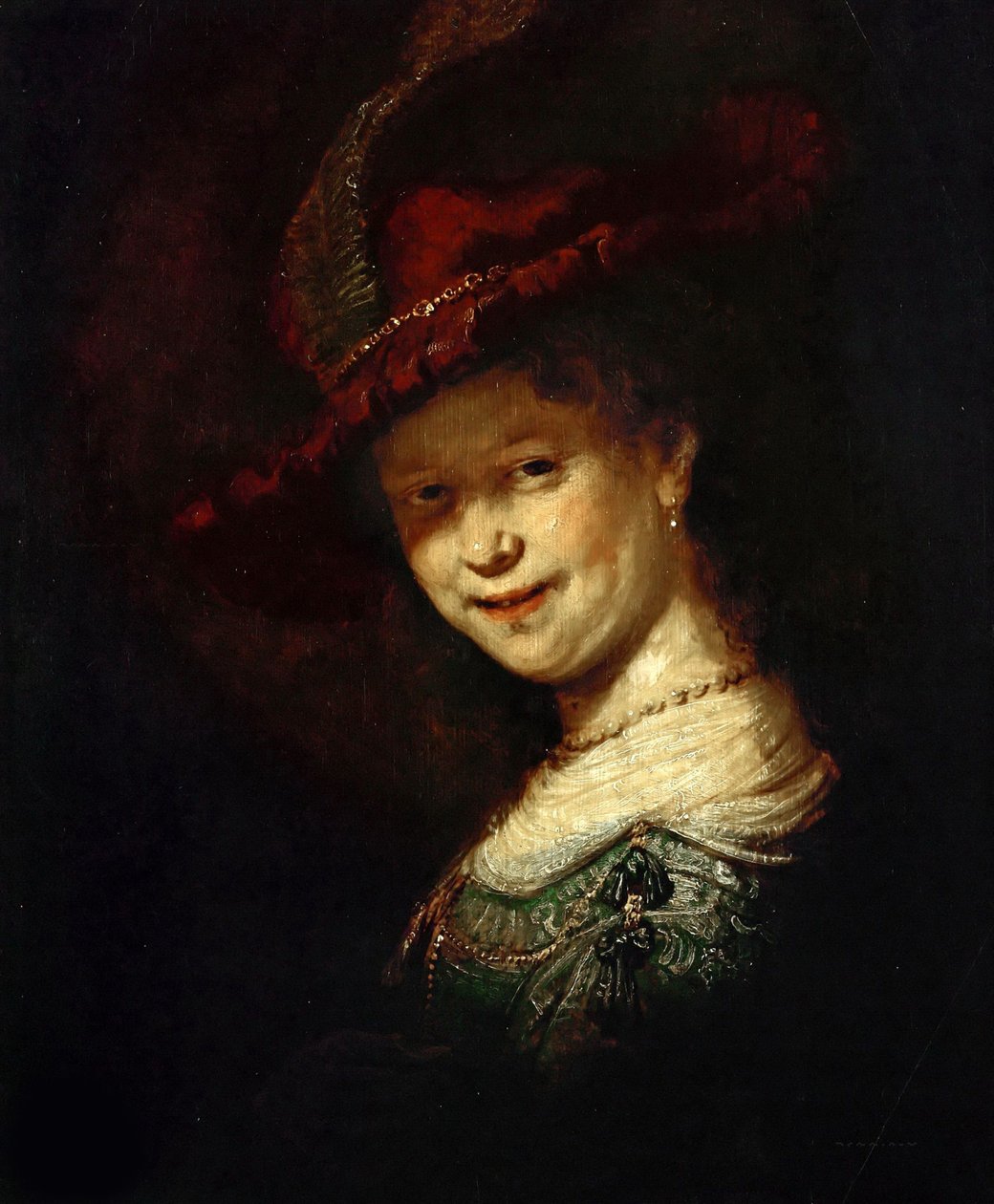 Saskia van Uylenburgh tyttönä, 1633. tekijältä Rembrandt van Rijn